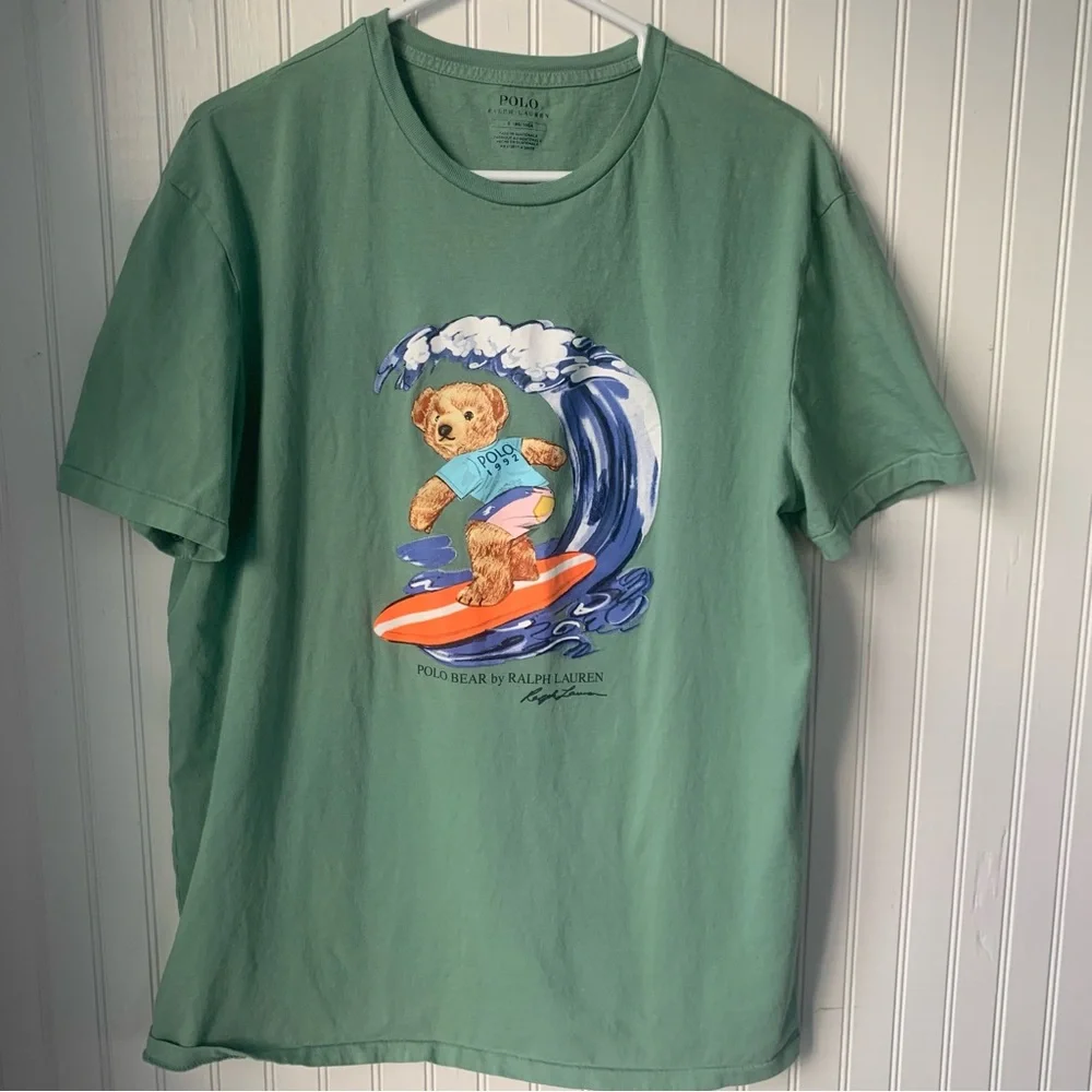 Polo by Ralph Lauren (Large) Sage Green Short Sleeve Tee - Picture 2 of 4